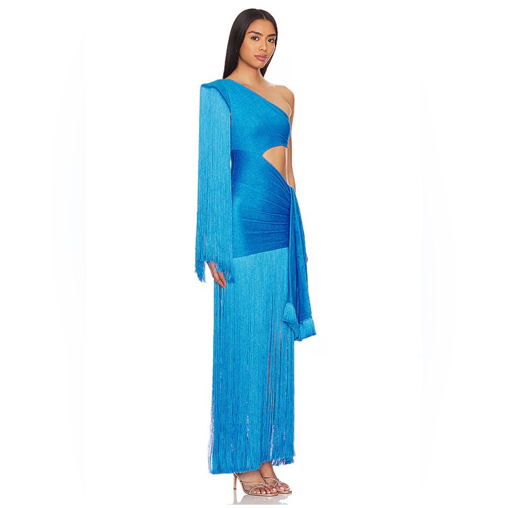 One Shoulder Maxi Dress in Cobalt
PatBO